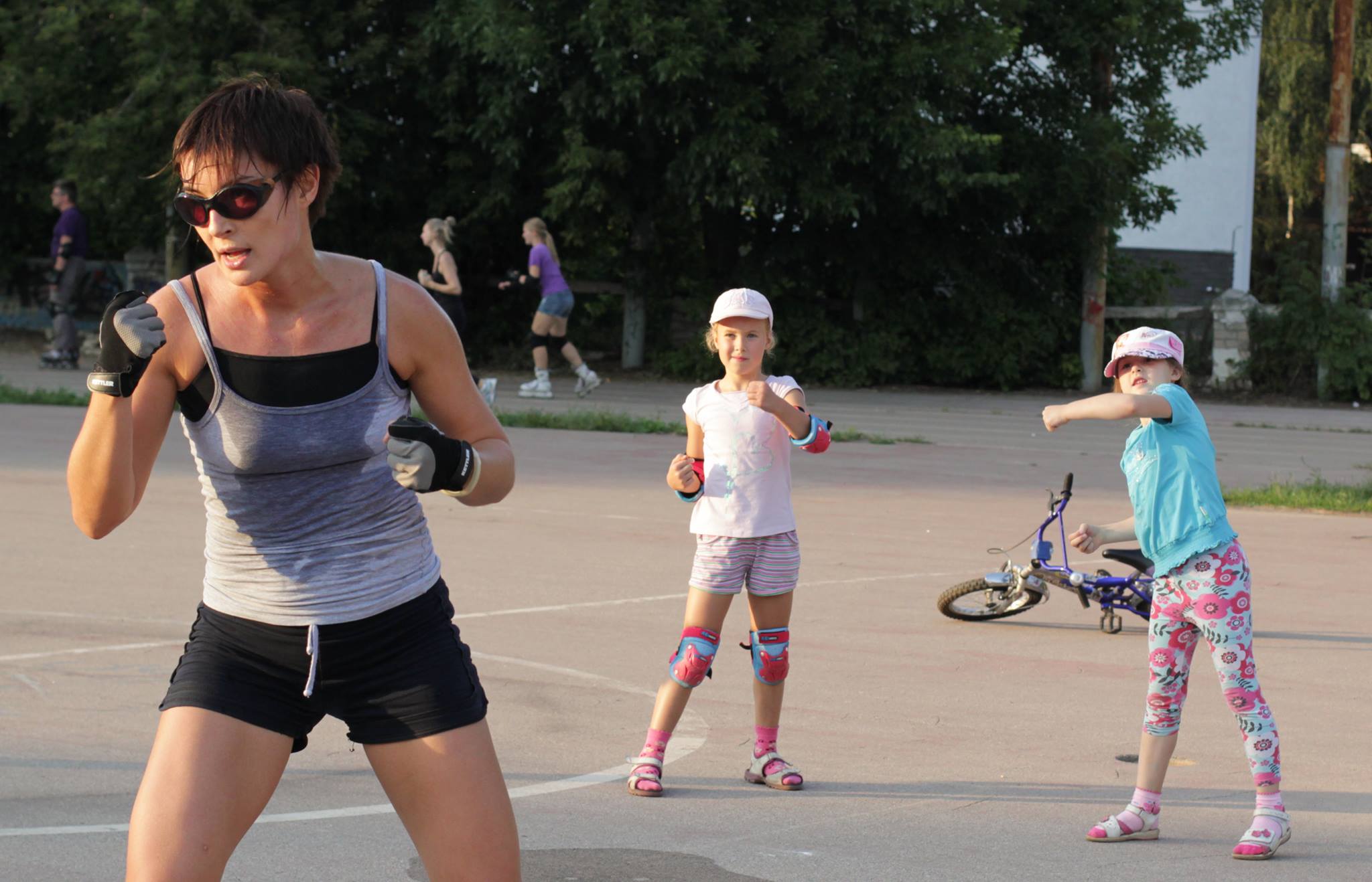 Anna Prasikova, group Sunday classes at the "Vodnik" stadium
