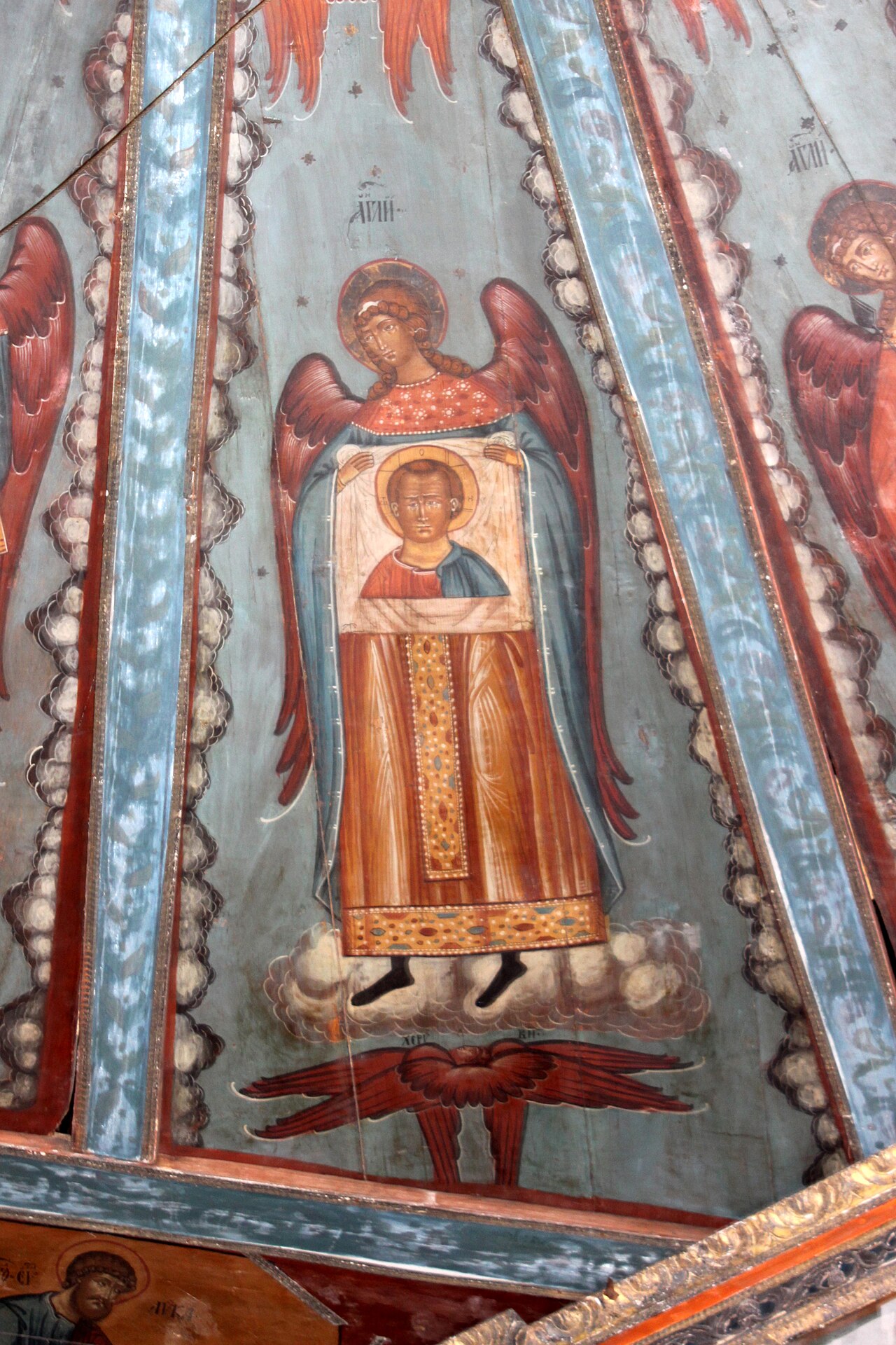 Dormition Church. Interior painting