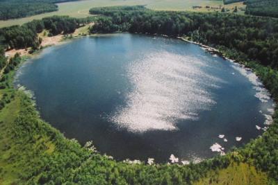 Svetloyar, view from an airplane