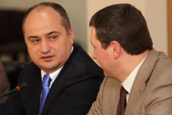 Head of the Nizhny Novgorod city administration Nizhny Novgorod Oleg Kondrashov and the city's mayor, deputy, and chairman of the City Council Oleg Sorokin