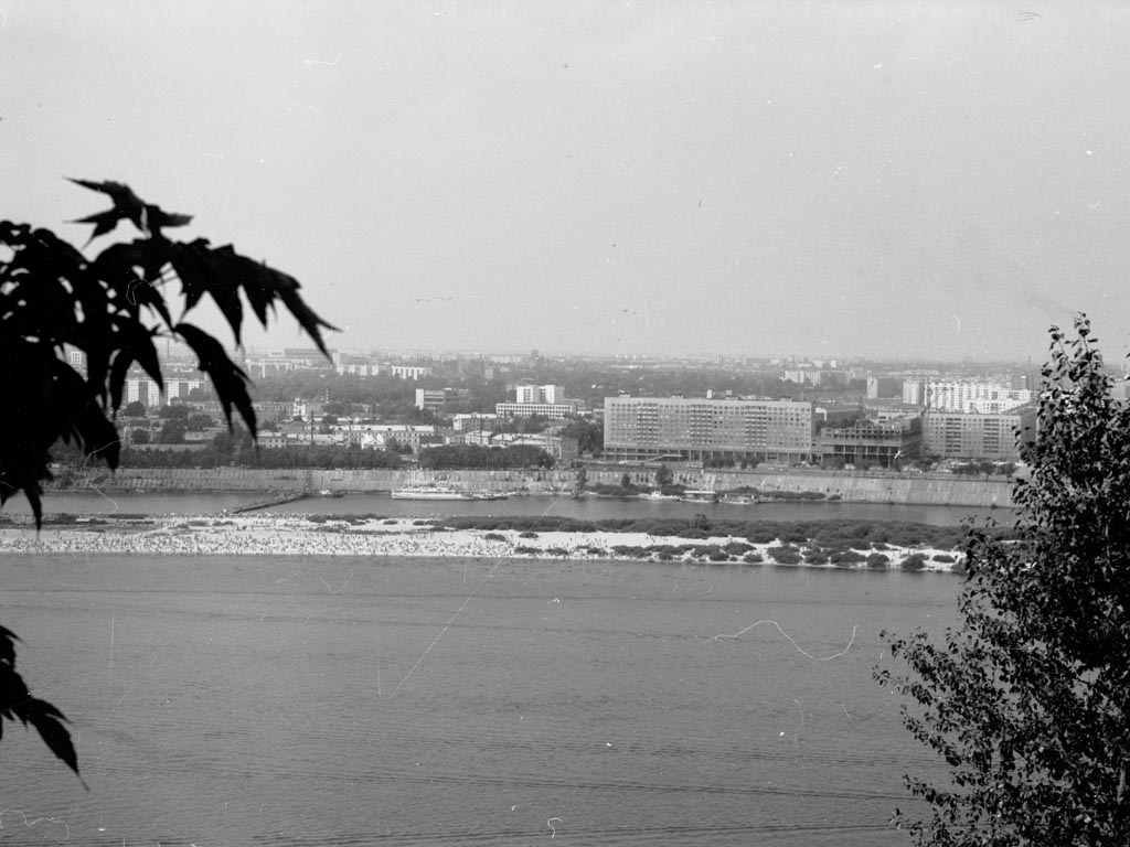 Beach on the Oka near the Kanavinsky Bridge , 1960s–70s