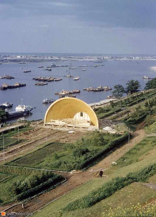 View of the Volga and Alexandrovsky Garden , 1950s