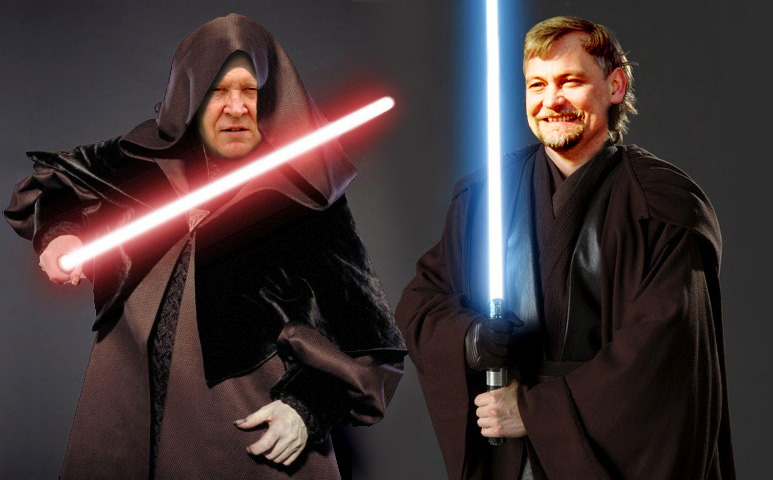Fan art. "Beware the Dark Side"