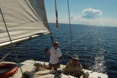 Aboard the "Martin" . Lake Ladoga
