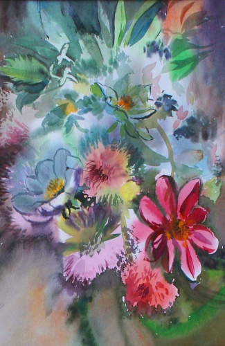 An exhibit from the exhibition "Head Spinning Amid Flowers"