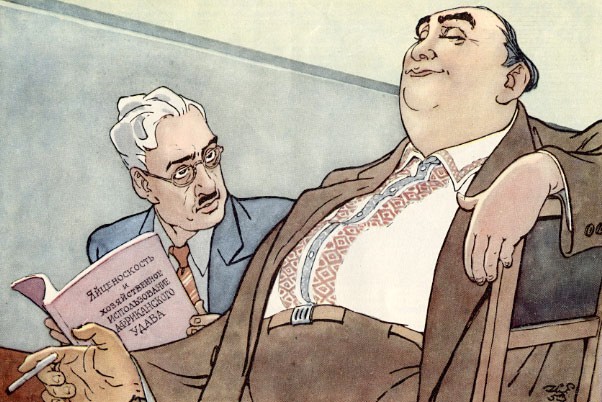 Scoop authority. Magazine " Krokodil ," no. 22/1953