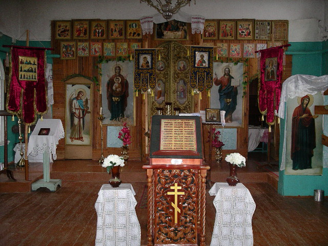 Interior of the Church of St. Nicholas the Wonderworker in Shava, Kstovo District