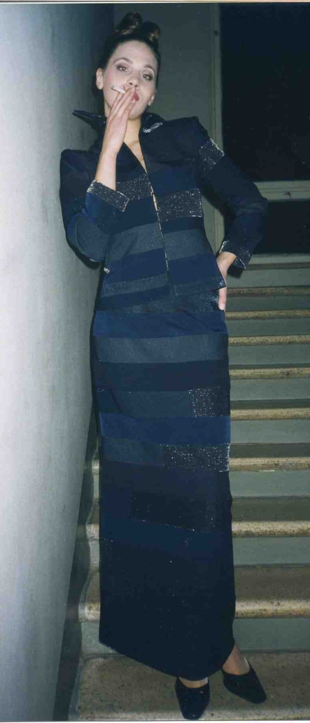 An ACC agency model in a costume by Elena Abrosimova