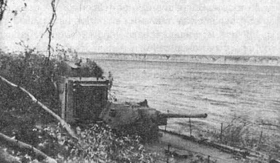 An armored gunboat of the Volga Military Flotilla, WWII
