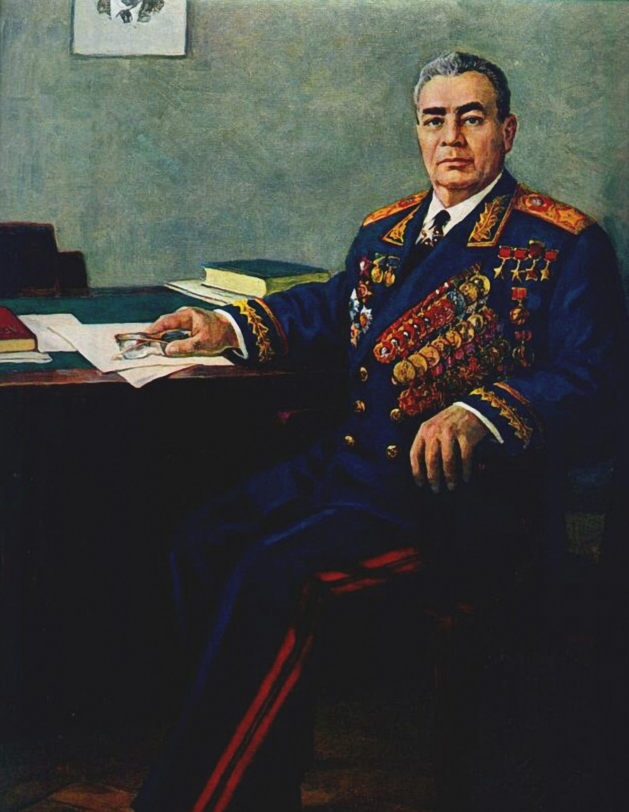 Brezhnev at work. Official portrait