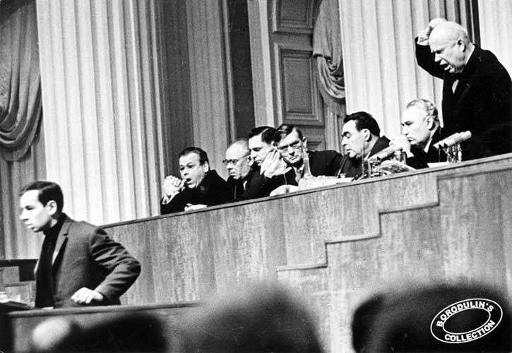 Presidium of the Supreme Soviet. Brezhnev, Suslov, Khrushchev