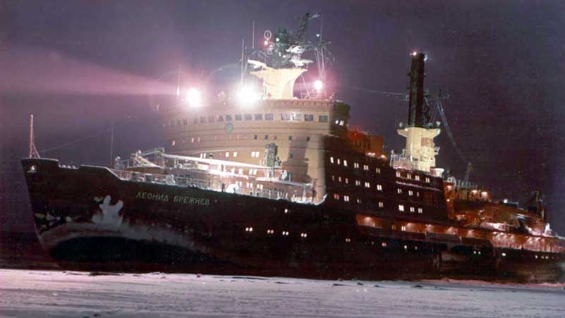 The nuclear icebreaker "Leonid Brezhnev"