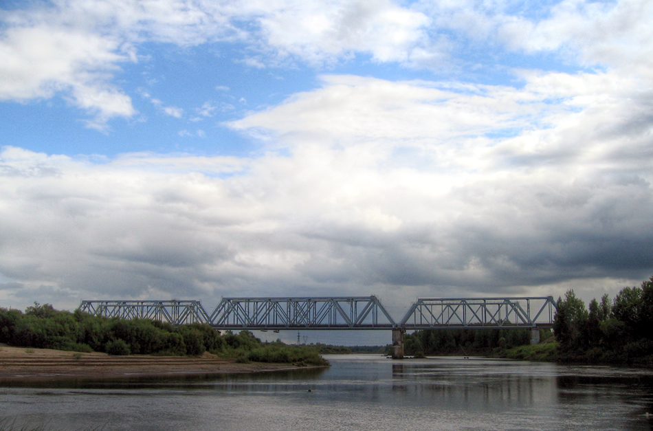 Railway bridge over the Vetluga