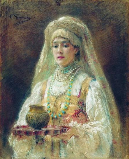 A Cup of Mead. K. E. Makovsky, State Hermitage Museum