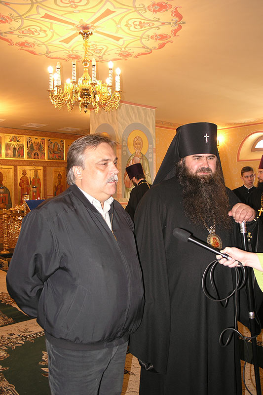 Viktor Klochay and Archbishop of Nizhny Novgorod and Arzamas George