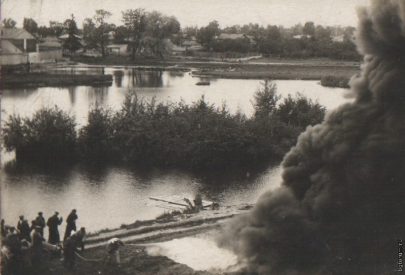 Испытание огнетушителей на Крутой горе г. Богородска .1920-е годы