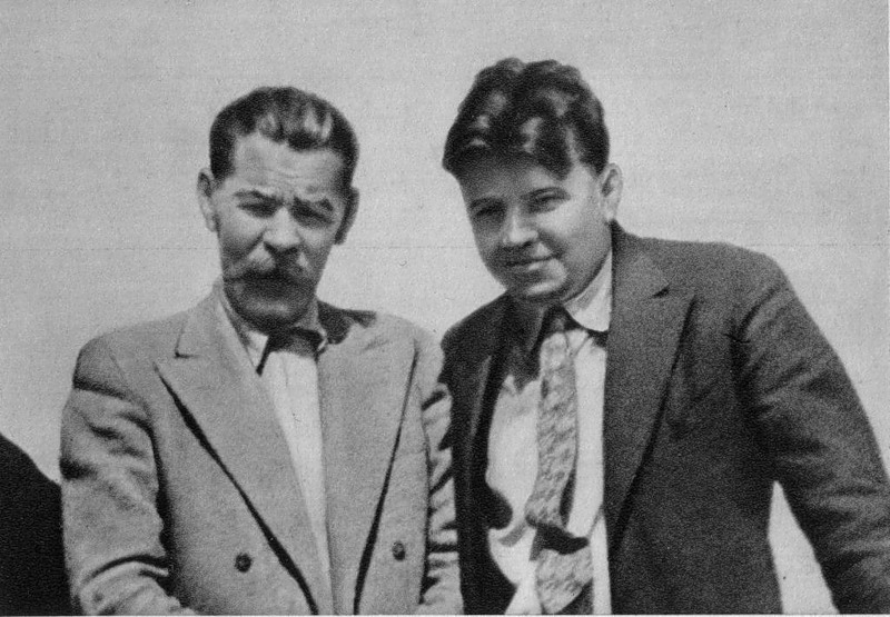 M. Gorky and L. M. Leonov. Sorrento. 1927