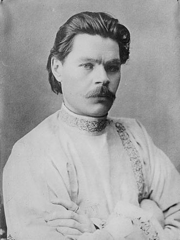 Young Maxim Gorky in a traditional Mari shirt