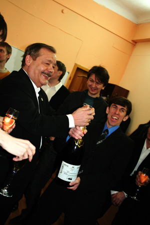 Nizhny Novgorod filmmaker Sedov Dmitry Nikolaevich and the Grotesk group at the "Pozitiv" film festival