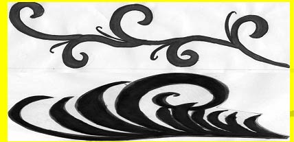 Elements of Khokhloma ornament