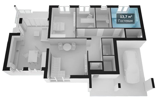 Detached house, floor plan