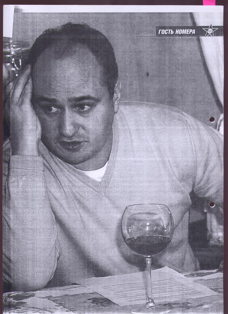 Oleg Kondrashov at a restaurant