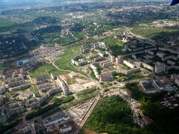 Kuznechikha, aerial view