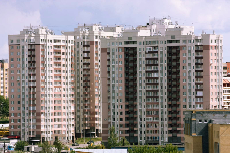 The Medvezhya Dolina residential complex on Rodionov Street in Nizhegorodsky District