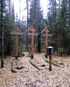 The three "graves of the holy elders" near the Kibelyok spring