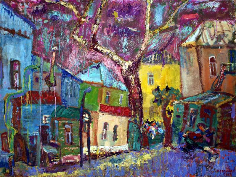 A painting by Arthur Krasnobaev . Solo exhibition "10/13"