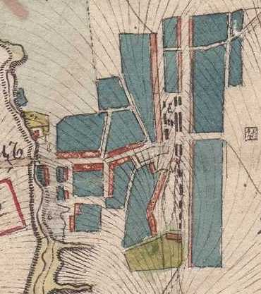 Plan of Vorotynets. Map fragment. Mid-19th century