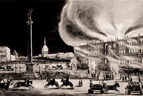 The fire in the Winter Palace