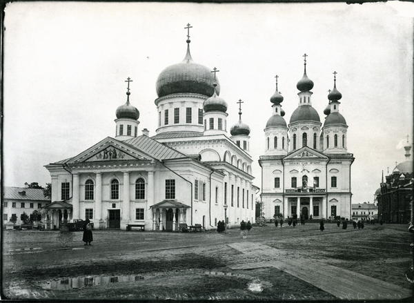 Sarov men's monastery. General view of the Dormition Cathedral. 1904