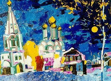 Russia. oil on canvas 80×50 cm/