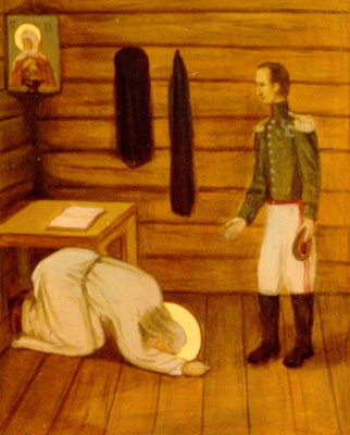 Visit of Seraphim of Sarov by Tsar Alexander I