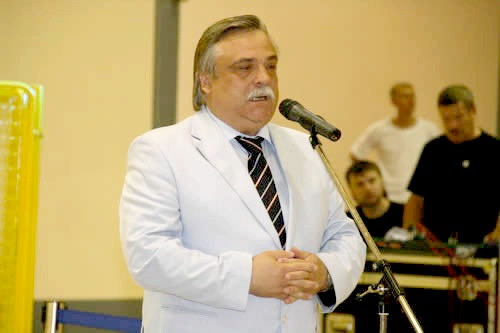 Viktor Klochay speaking about the Volga-Saiber