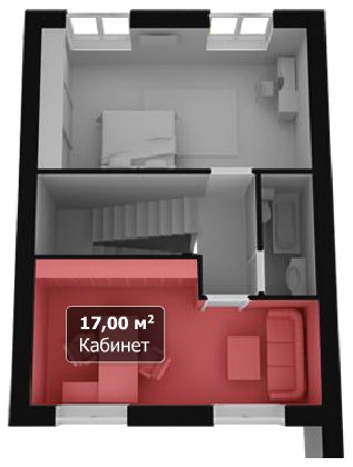 Townhouse, second-floor plan