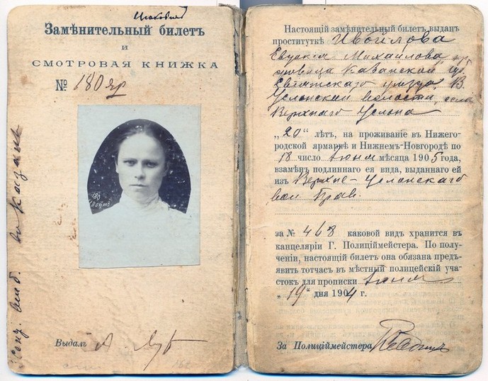 При царе нижегородские проститутки имели специальные паспорта
