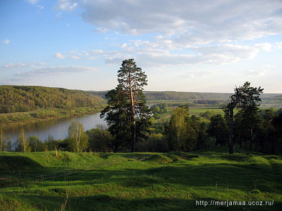A view of the Oka from the Petrovskoye Finno-Ugric hillfort. Aleksin
