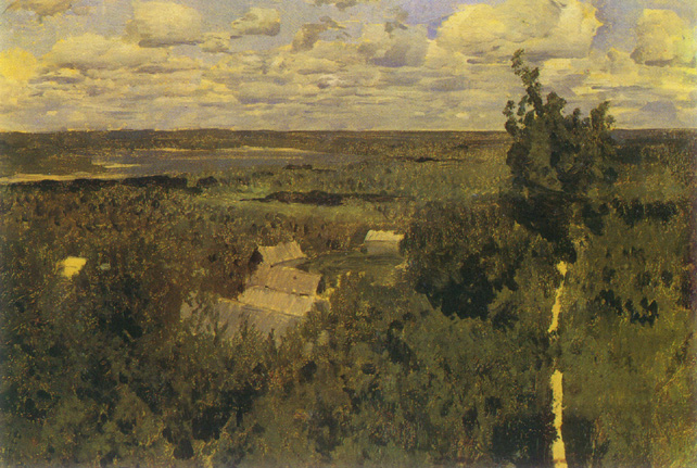 Vasilsursk. Village panorama. Isaac Levitan