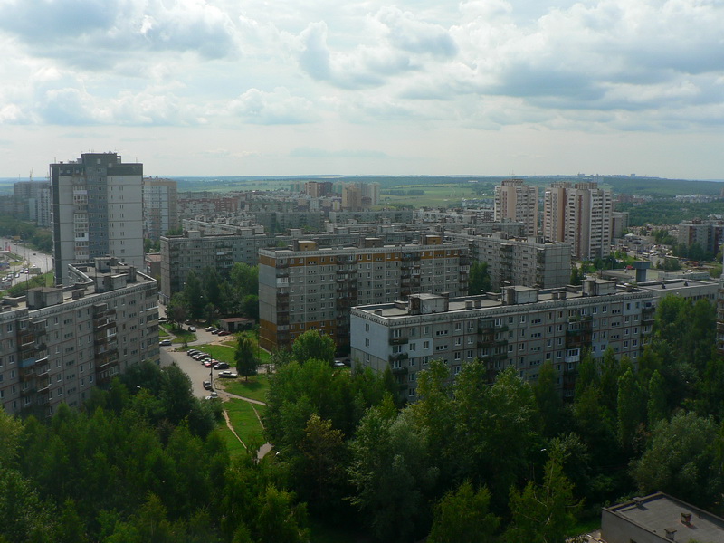 Verkhniye Pechyory from a bird's-eye view