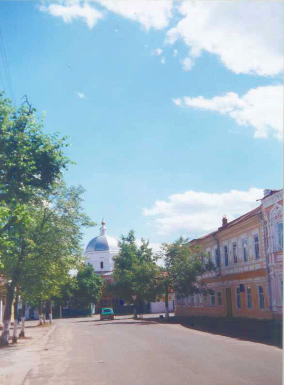 Вид на троицкую церковь в городе Ветлуга