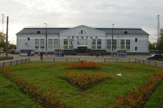 The railway station in Dzerzhinsk