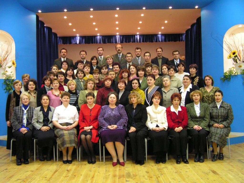 Teaching staff of Vorotynets secondary school, 2006
