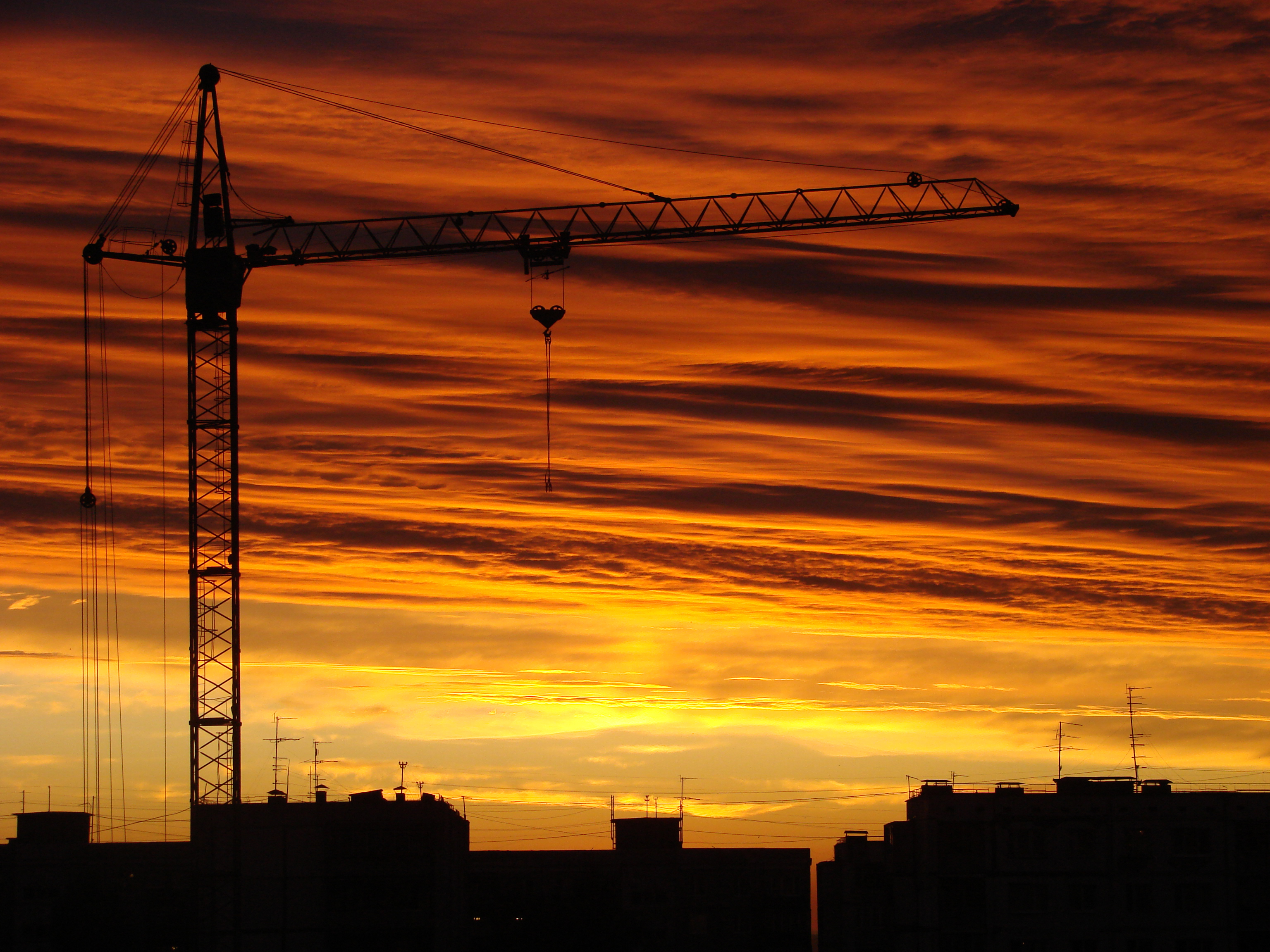 Sunset in Scherbinki. Photo by Mark Chistalyev
