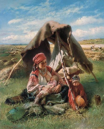 The Reaper. K. E. Makovsky, State Hermitage Museum