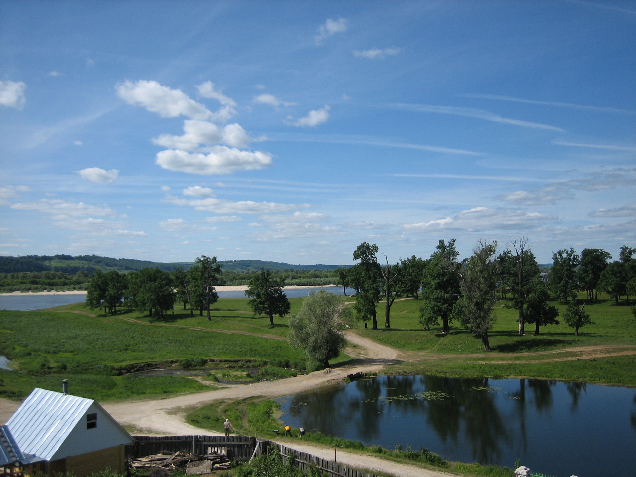 The mouth of the Sovets River in summer