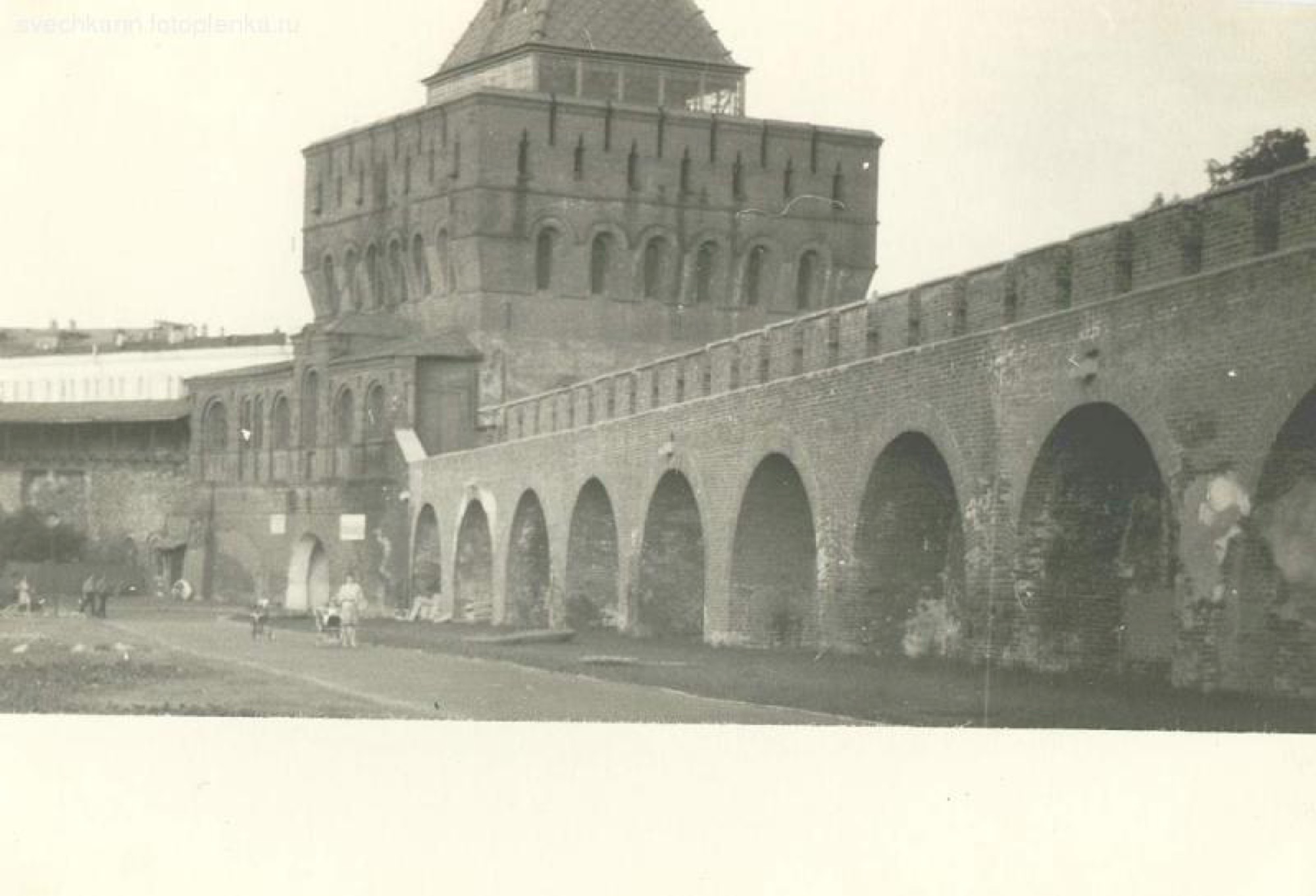 Аркада кремлёвской стены. Горький, 1940—1950-е