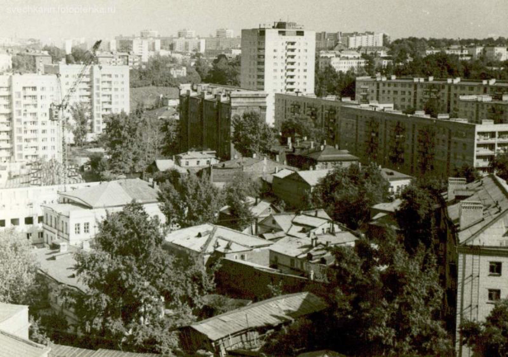 residential blocks of the city's historic district