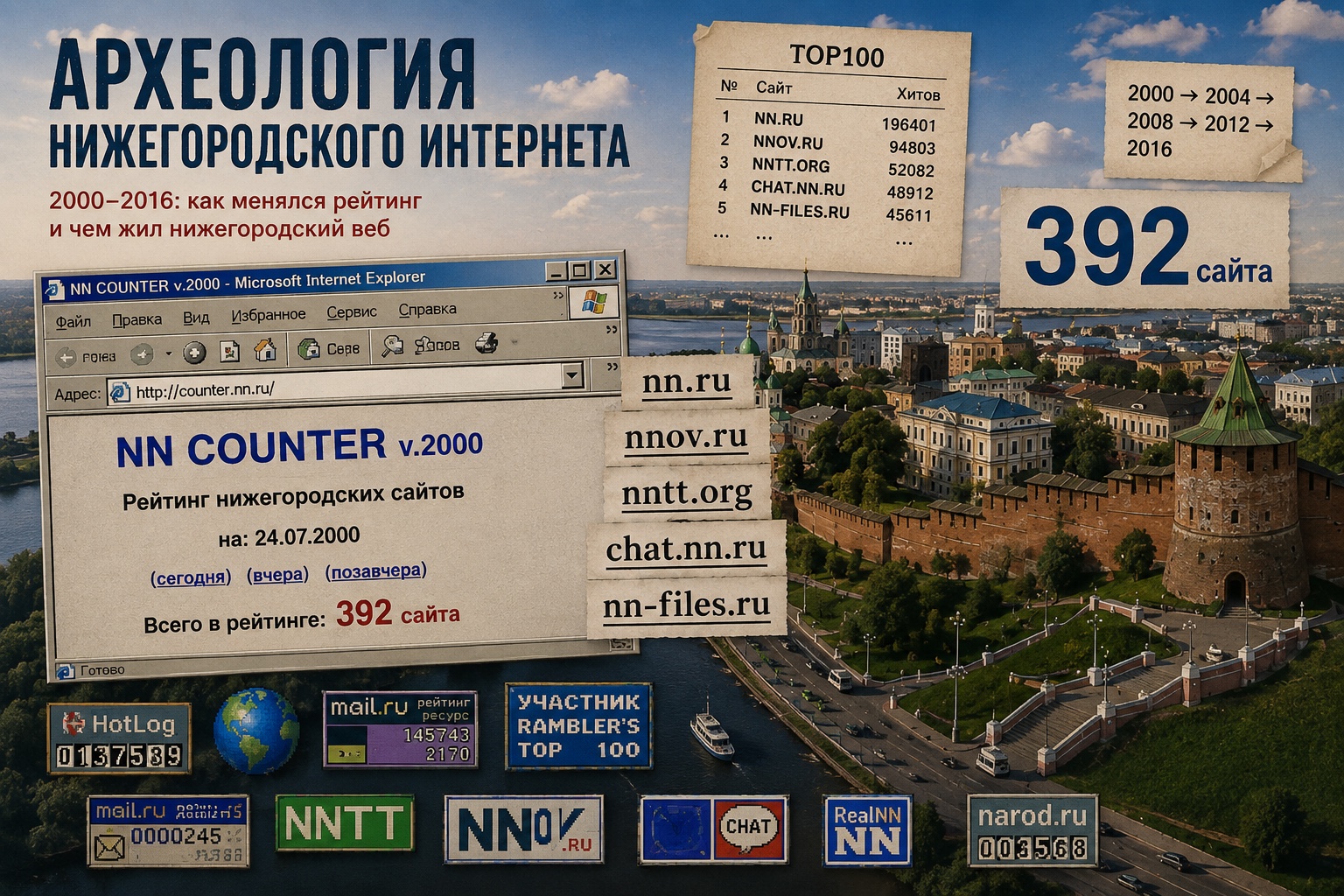 Archaeology of the Nizhny Novgorod internet